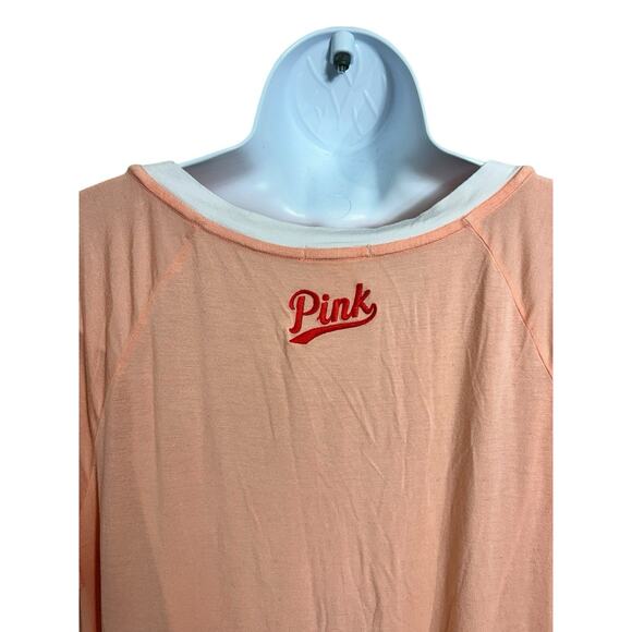 Victoria's Secret PINK Super Soft Sleep Shirt Sz Small Coffee Pajamas Oversized - Picture 6 of 8
